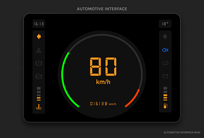 AUTOMOTIVE INTERFACE #034 dailyui ui