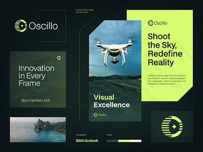 Oscillo | Drone Tech Agency | Logo Design agency brand design branding branding logo creative design drone graphic design logo logo design logos shoots tech tech logos video videography