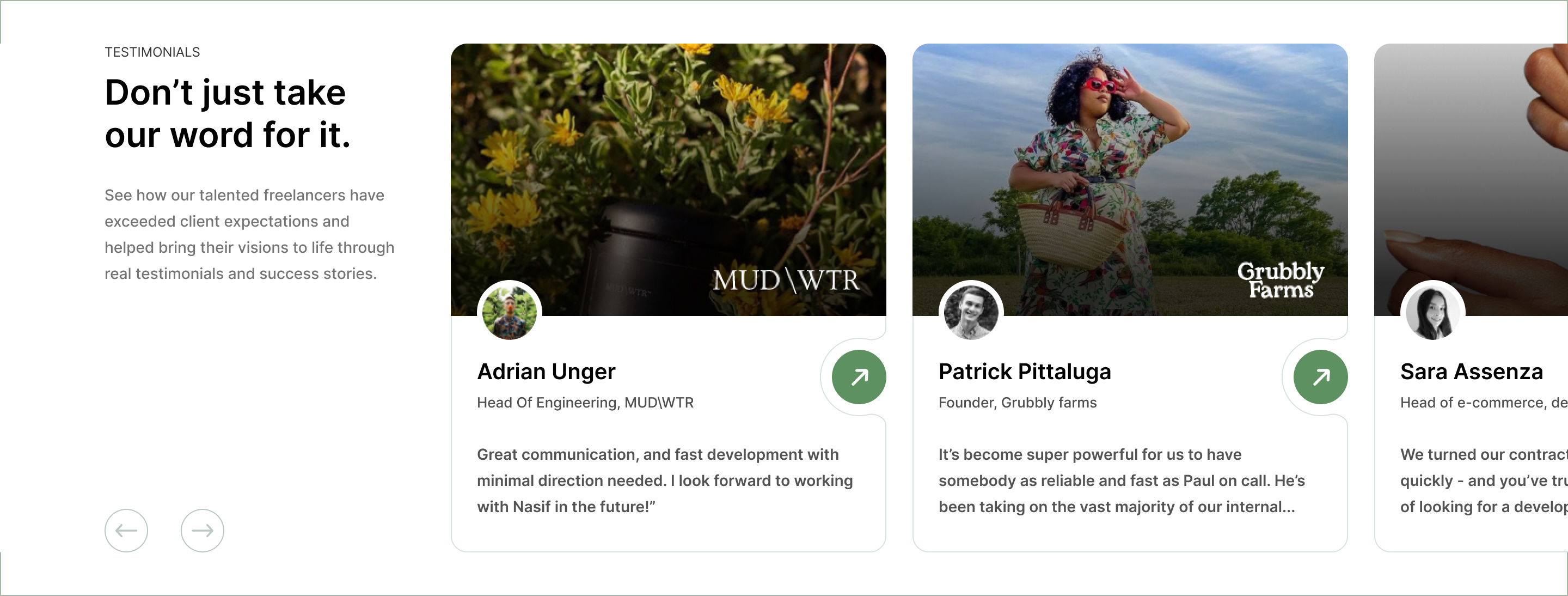 Storetasker — Updated Design — Testimonial Section