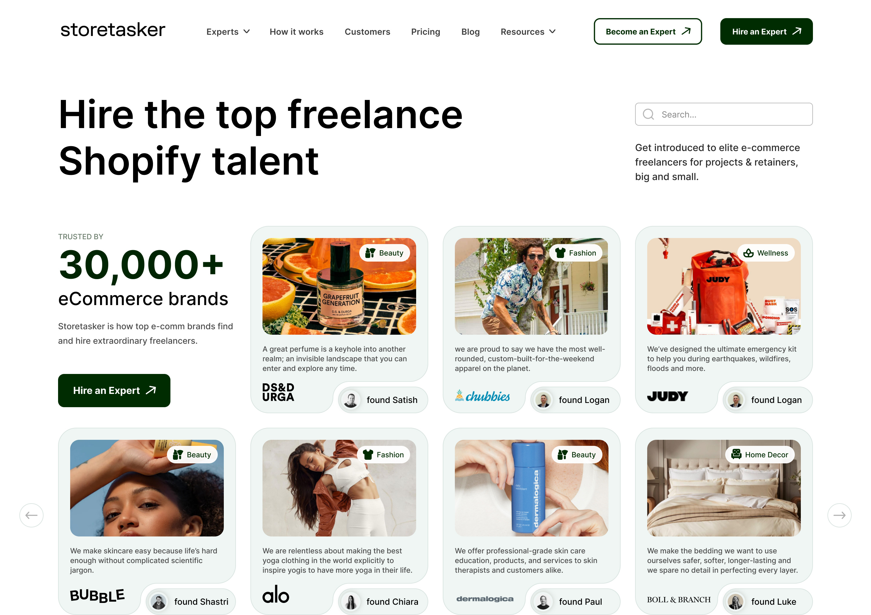 Storetasker — Updated Design — Top Section