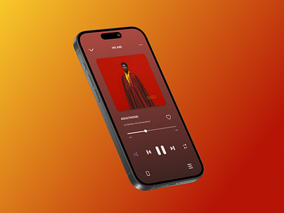 DailyUI 009 - Music Player dailyui icon layout mobile music music player ui