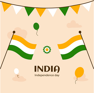 Indian Independence Day graphic design