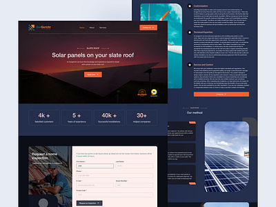 Solar panel web design brainding design figma landingpage solar energy solar panel spain ui ui design usa user interface web design