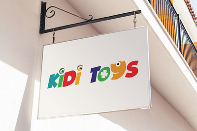 Kidi Toys branding design font logo graphic design hand written kidi toys kids logo toys typography