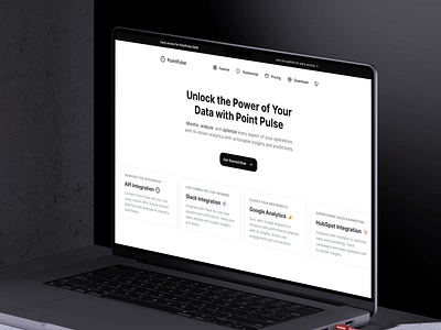 Minimal SaaS Landing Page animation dark theme free template minimal minimal web design mockup saas saas landing page saas website web design