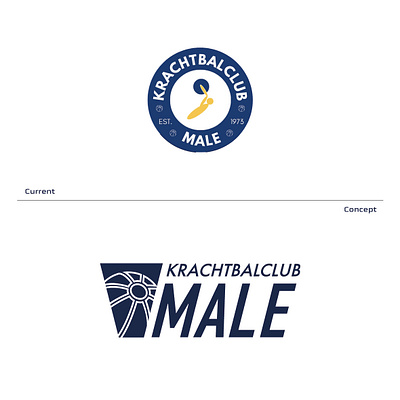 KBC Male 💙💛 - Logo Redesign branding logo