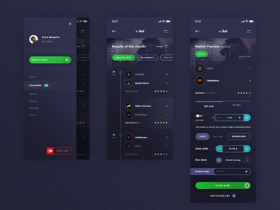 e-bet app application android ios bet brand branding countert strike cs:go cs 2 css dark color schemes e sport ebet gaben graphic design half life icons designer nav navigation menu old but good photoshop psd print designer senior designer typo typography ui ux designer user profile