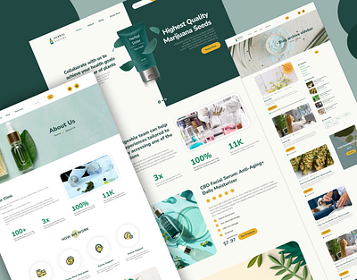 Herbal Sister Web Design figma design online shopping web design product design ui ui ux design web design