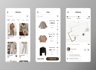 Fashion App UI/UX Design clothes clothesapp ecommerce fashion mobile app ui uidesign uiux ux