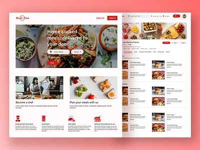 UX/UI Design - Meal Plan