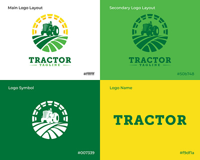 Agriculture Tractor logo creation 3d agriculture agriculture logo agro farm agro farm logo agro logo agrologo badge logo branding design farm logo illustration logo creation logo creator tractor tractor logo tractorlogo ui