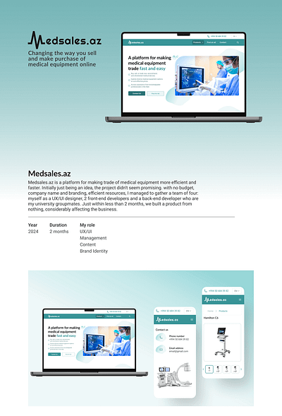 MEDSALES WEBSITE | BRANDING branding color scheme graphic design illustration logo marketing mockup redesign website