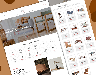 The Zula Handmade Furniture web design handmade furniture web design shopify web design uiux design web design