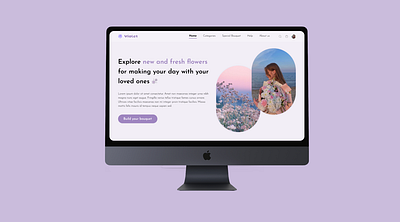 Flower Store "violet" Website UI/UX design bouq ecommerce flower prototype ui ui ux design uidesign ux web website design webui