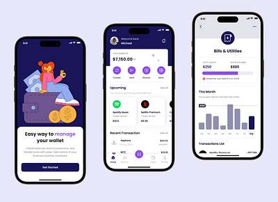 PayKuy - Finance Mobile App app design finance mobile ui ux wallet