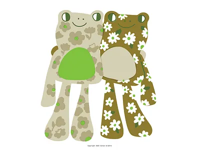 Frog Friends illustration