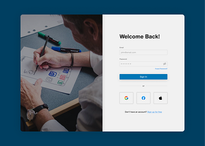 Simple Sign in / Sign up authentication cleandesign figma formvalidation login minimal modern sign in sign up sociallogin userinterface webdesign