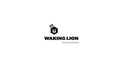 Waking lion logo