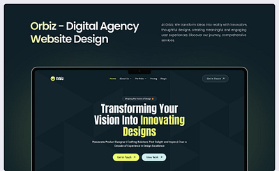 ORBIZ DIGITAL AGENCY WEBSITE | BRANDING branding custome illustration marketing mockup redesign website