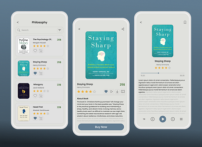 Book Store App UI/UX Design app book store books clean design mobile mobile app product design reading ui user interface ux