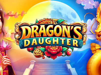 Dragon's Daughter 2d art asian slot casino casino game character design concept art design gambling game design game development graphic design high palma studios igaming illustration logo slot slot game slot game development slots ui