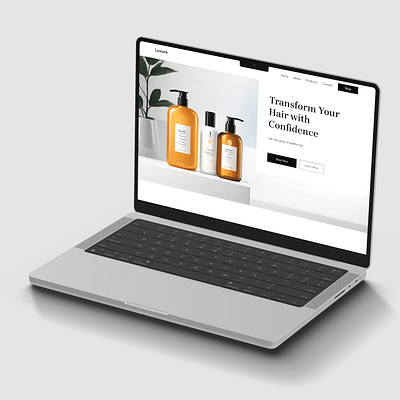 Luxura - Premium Shampoo branding design figma graphic design illustration logo product design ui ux vector