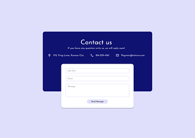 Contact Us dailyui