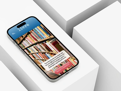 Livre Bookshelf App app design graphic design ui ui ux ux web design