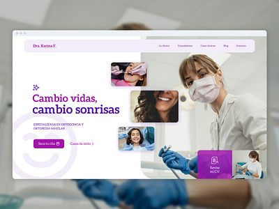 Dentistry - Dental Care Web Design art branding dental care dentist dentistry homepage modern teeth uxui web design