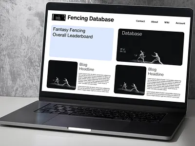 Fencing Database Website Redesign design graphic design ui ux web design