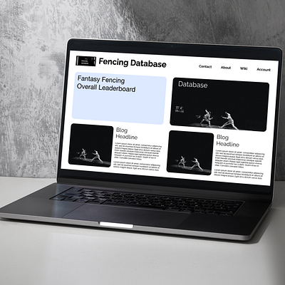 Fencing Database Website Redesign design graphic design ui ux web design