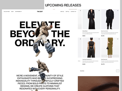 Fashion Brand Landing Page brand brand landing page clothing clothing brand clothing landing page fashion fashion brand fashion homepage fashion landing page figma landing page store store landing page