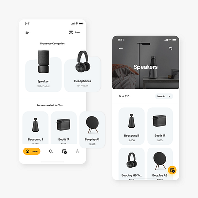 E-Commerce Speaker Store UI/UX Design | Premium Audio Shopping audio equipment e commerce e commerce speaker store uiux e commerce uiux electronics retail design mobile e commerce design mobile shopping interface online electronics store design premium speaker store product comparison tool user friendly checkout