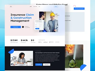 Landing Page for Construction businesslandingpage constructiondesign constructionlandingpage constructionui constructionwebsite corporatedesign landingpagedesign minimalistdesign realestatedesign responsivedesign sitedesign uiuxdesign webdesign webdevelopment