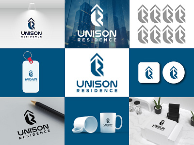 Unison Residence business logo | Logo design | Letter Logo app logo branding branding design business logo company logo design graphic design illustration letter logo logo logo design logo mark