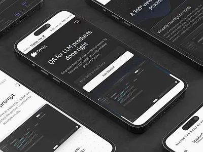 Ottic.ai - Website design ai artificial intelligence landing page llm qa quality assurance saas ui design ux design