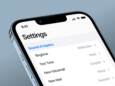 iOS Settings UI Screen apple branding card clean ui ecommerce fintech halal lab halo lab healthcare ios app listing ui minimal mobile app saas settings ui ui uiux white mode