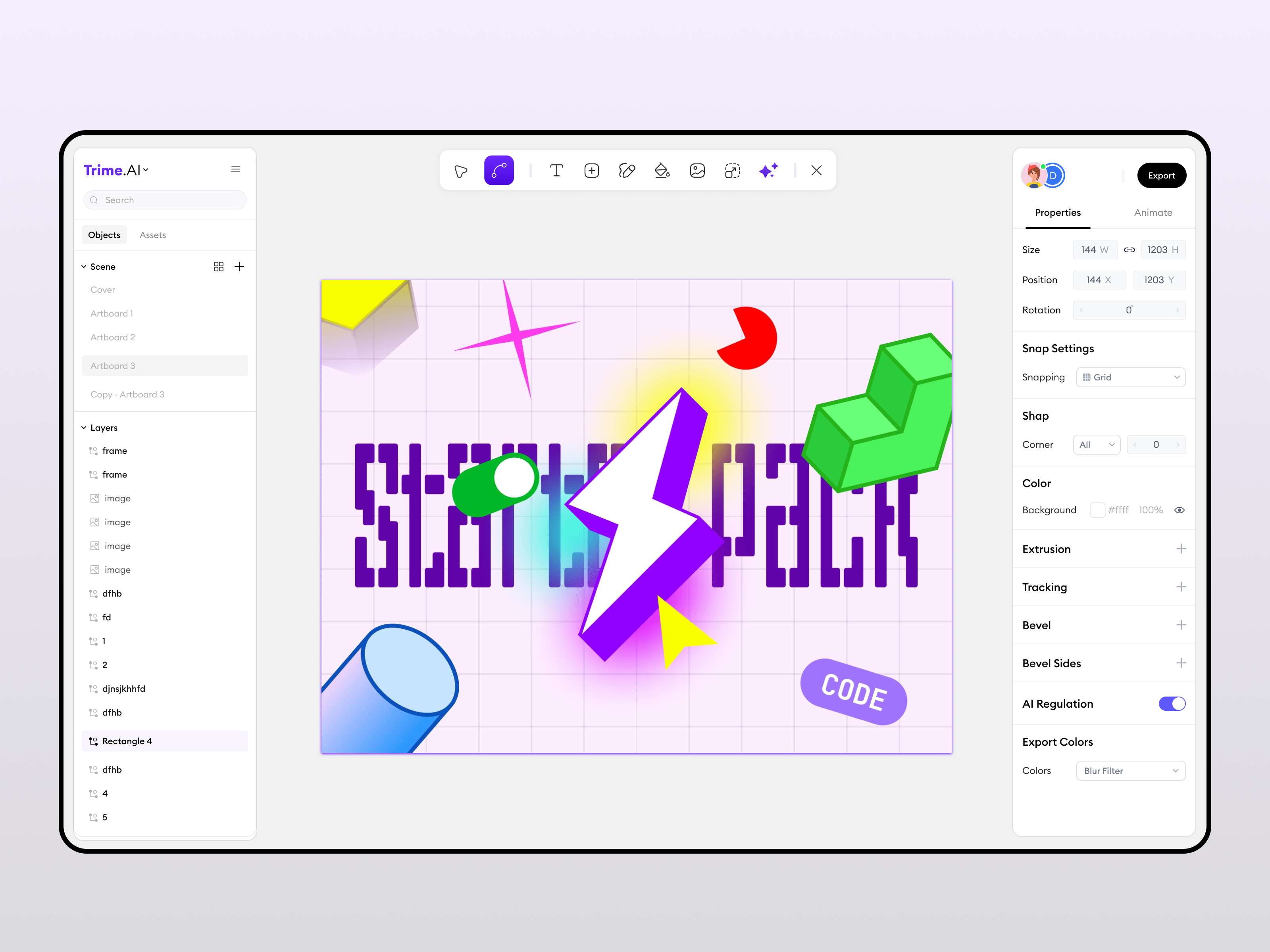 Example of Ai Design Studio Like Canva