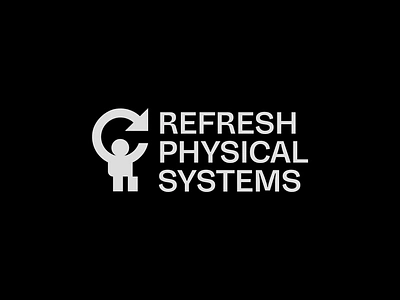 Refresh Physical Systems app art brand branding design graphic design illustration illustrator logo logodesign logos man minimal refresh reload stickman tech typography vector