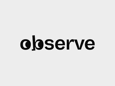 Observe Logotype app branding design eye eyes graphic design illustration illustrator logo logotype man minimal observe tech typography vector