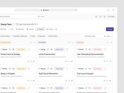 Productivity SaaS: Kanban View admin app app design b2b business cloud base corporate desktop interaction management pm product design productivity project management saas scheduler software ui ux web app