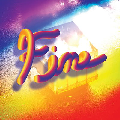 Fine.. illustration texture type typography