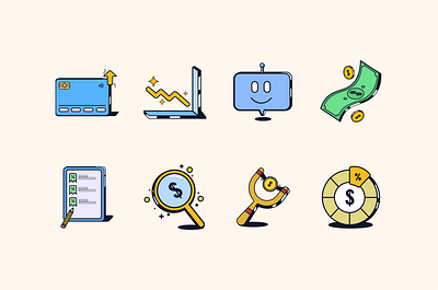 Credit Ready Personalised icons ai b2b b2c brand identity branding chatbot fintech icon pack icons illustrations personalised icons product design ui ux website icons