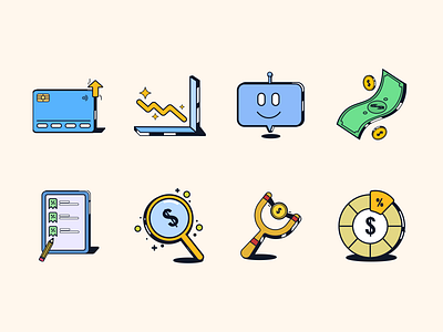 Credit Ready Personalised icons ai b2b b2c brand identity branding chatbot fintech icon pack icons illustrations personalised icons product design ui ux website icons