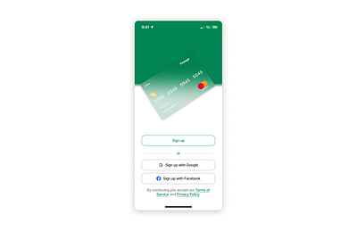 App Sign-Up Screen with secure and convenient login options branding graphic design motion graphics ui