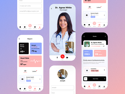 Medical Mobile App UI Design app design design figma medical medical app ui ui design uiux uiux design user experience user interface ux design web design