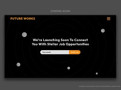 COMING SOON #048 branding dailyui ui