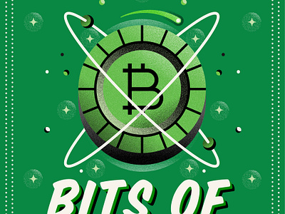 Acorns Bits of Bitcoin bitcoin fintech ice cream illustration packaging tech