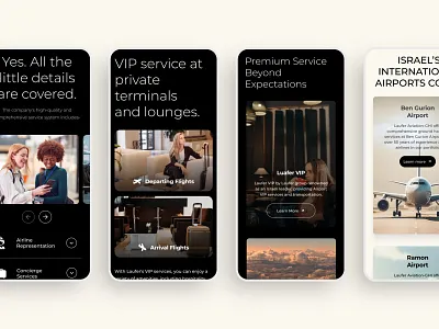 Flight VIP services website airplane airport branding flight mobile mobile design ui website design