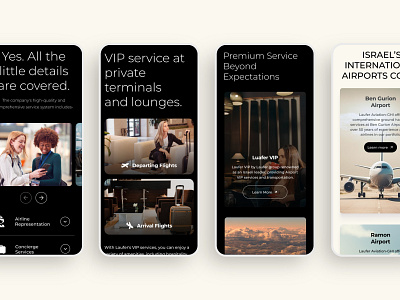 Flight VIP services website airplane airport branding flight mobile mobile design ui website design
